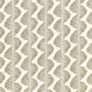 Grace upholstered headboard in Fabric&Frame Buxton Blue, shown on a white bed base in a modern bedroom.